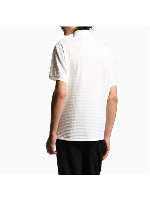 Polo shirt in jacquard jersey with all-over lettering Emporio Armani | EM004595 AF10762.F0185